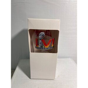 Super Bowl LVI Los Angeles Clear Glass With Original Box Budweiser Football